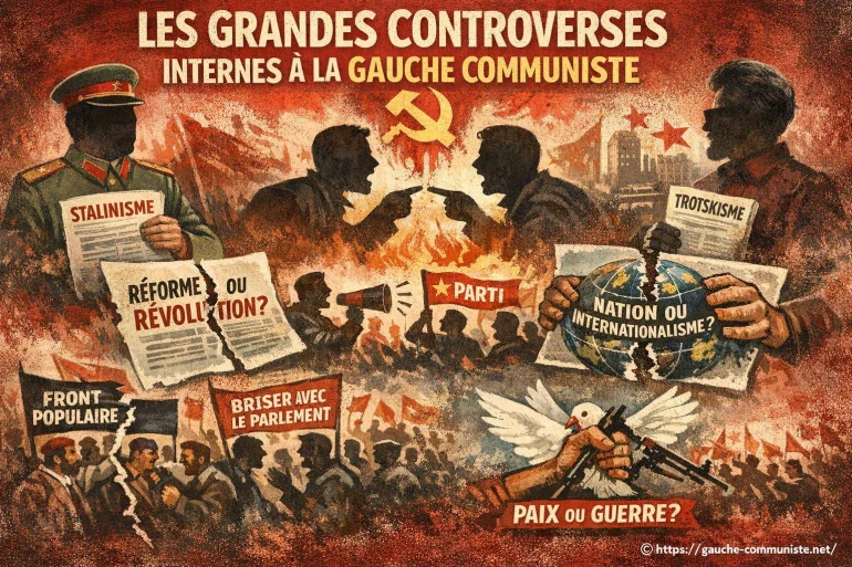 Les grandes controverses internes à la gauche communiste : enjeux et débats