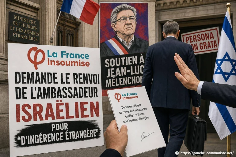 La France insoumise demande le renvoi de l’ambassadeur israélien après ses propos sur Mélenchon