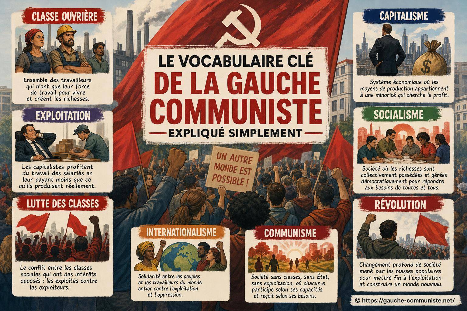 Le vocabulaire clé de la gauche communiste expliqué simplement
